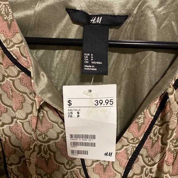 H&M floral peasant dress NWT size S - Picture 7 of 8